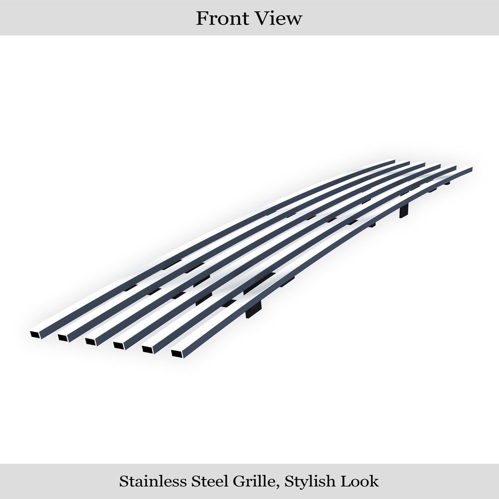 Fits 2016-2019 Nissan Titan Not for Models with Tow Hook Lower Bumper Stainless Steel Billet Grille