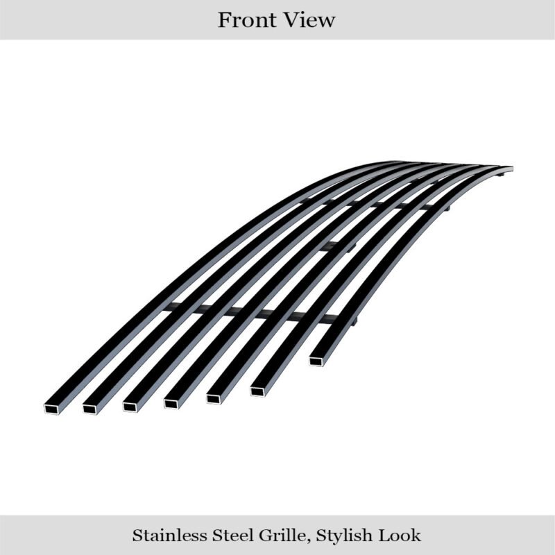 Fits 2008-2012 Nissan Pathfinder Lower Bumper Black Stainless Steel Billet Grille