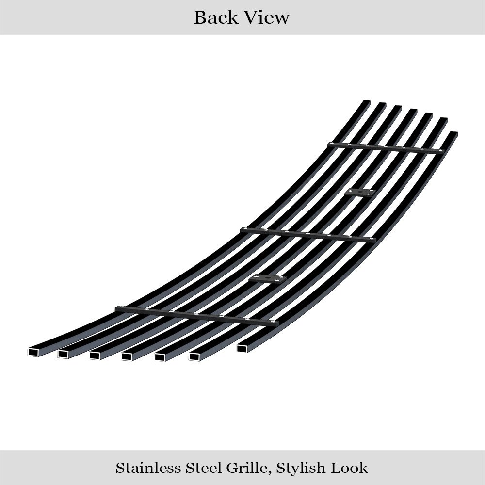 Fits 2008-2012 Nissan Pathfinder Lower Bumper Black Stainless Steel Billet Grille - Image 2
