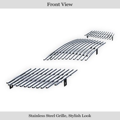 Fits 2004-2007 Nissan Armada /2004-2007 Nissan Titan Main Upper Stainless Steel Billet Grille