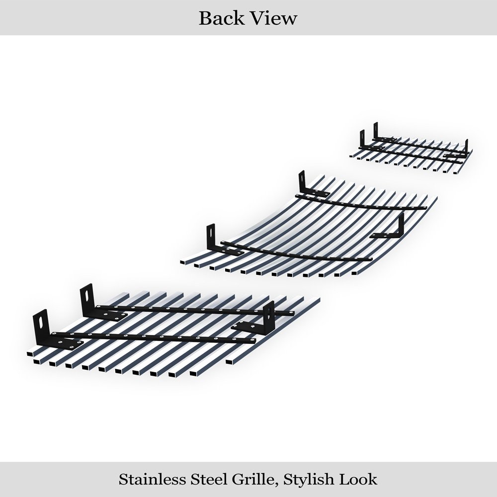 Fits 2004-2007 Nissan Armada /2004-2007 Nissan Titan Main Upper Stainless Steel Billet Grille - Image 2