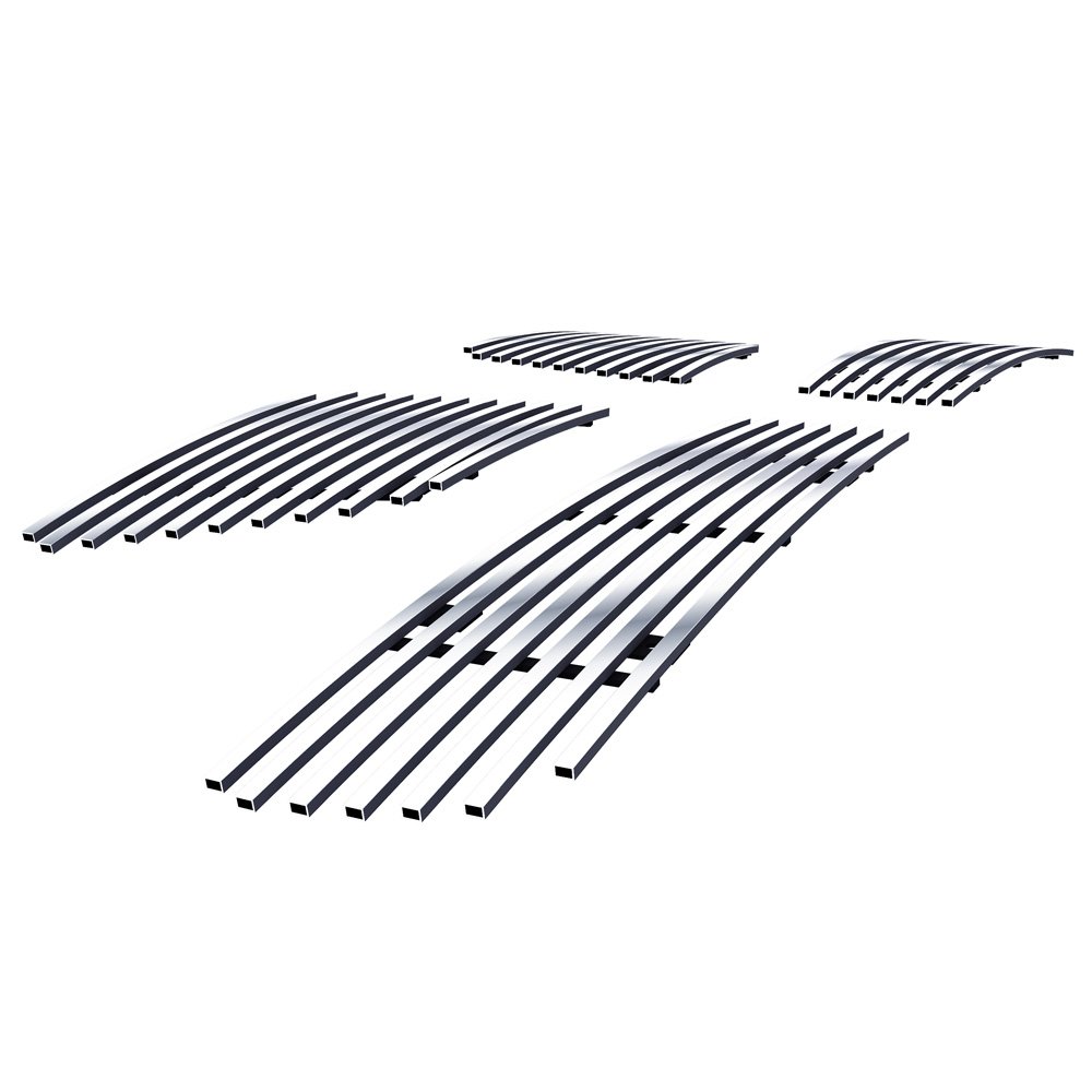 Fits 2008-2009 Pontiac G8 Not For GXP Model Main Upper + Lower Bumper Stainless Steel Billet Grille