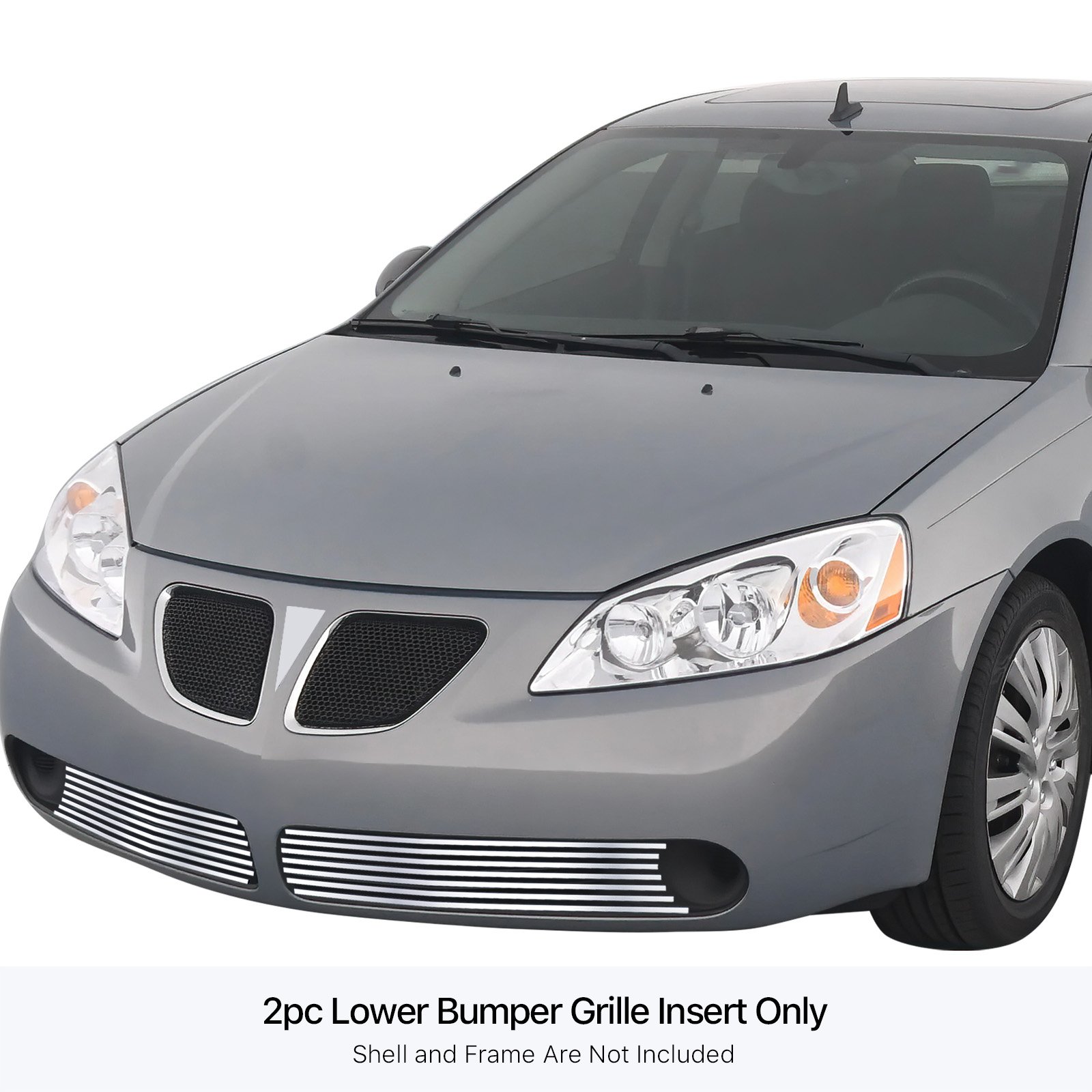 Fits 2005-2009 Pontiac G6 Not For GXP Model Lower Bumper Stainless Steel Billet Grille - Image 3