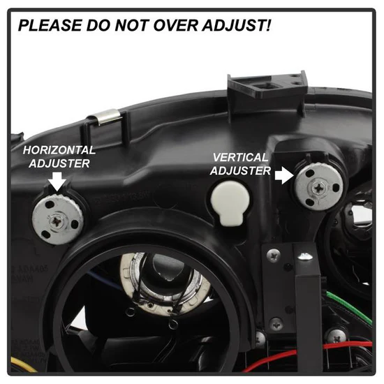 Fits ( Spyder Signature ) Audi A4 06-08 Projector Headlights - Halogen Model Only ( Not Compatible With Xenon/HID Model ) - DRL - Black - High H1 (Included) - Low H1 (Included) - Image 6