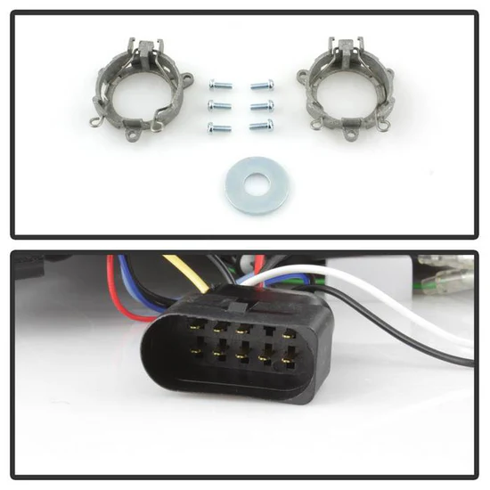 Fits ( Spyder Signature ) Audi A4 06-08 Projector Headlights - Halogen Model Only ( Not Compatible With Xenon/HID Model ) - DRL - Black - High H1 (Included) - Low H1 (Included) - Image 5