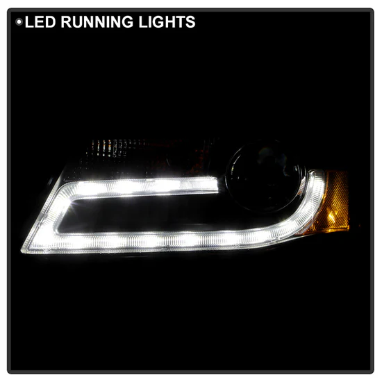 Fits ( Spyder Signature ) Audi A4 09-12 Projector Headlights - Xenon/HID Model Only ( Not Compatible With Halogen Model ) - DRL LED - Black - Image 10