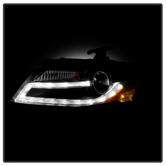 Fits ( Spyder Signature ) Audi A4 09-12 Projector Headlights - Xenon/HID Model Only ( Not Compatible With Halogen Model ) - DRL LED - Black - Image 3