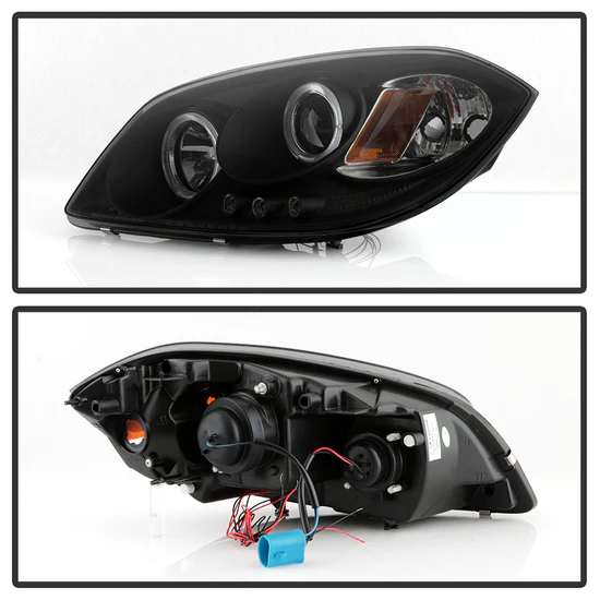 Fits ( Spyder Signature ) Chevy Cobalt 05-10 / Pontiac G5 07-09 / Pontiac Pursuit 05-06 Projector Headlights - LED Halo - LED ( Replaceable LEDs ) - Black Smoke - High H1 (Included) - Low H1 (Included) - Image 10