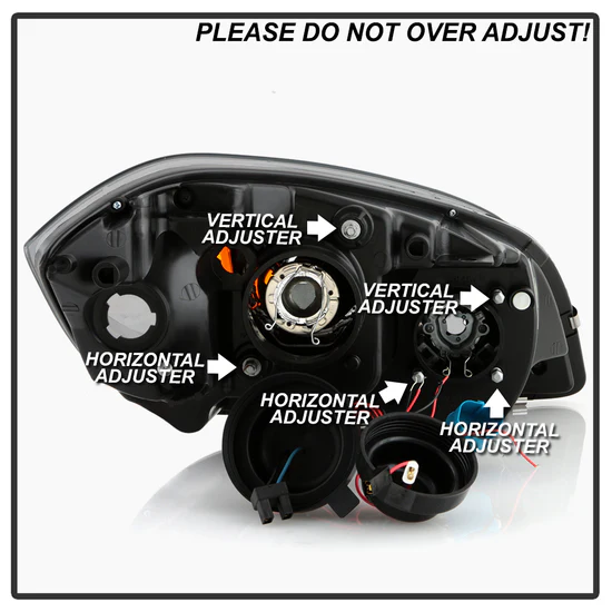 Fits ( Spyder Signature ) Chevy Cobalt 05-10 / Pontiac G5 07-09 / Pontiac Pursuit 05-06 Projector Headlights - LED Halo - LED ( Replaceable LEDs ) - Black Smoke - High H1 (Included) - Low H1 (Included) - Image 6