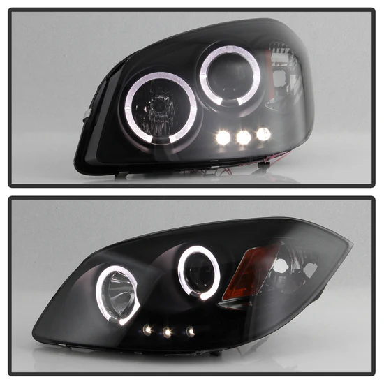 Fits ( Spyder Signature ) Chevy Cobalt 05-10 / Pontiac G5 07-09 / Pontiac Pursuit 05-06 Projector Headlights - LED Halo - LED ( Replaceable LEDs ) - Black Smoke - High H1 (Included) - Low H1 (Included) - Image 5