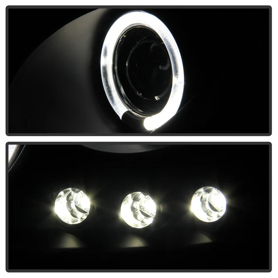 Fits ( Spyder Signature ) Chevy Cobalt 05-10 / Pontiac G5 07-09 / Pontiac Pursuit 05-06 Projector Headlights - LED Halo - LED ( Replaceable LEDs ) - Black Smoke - High H1 (Included) - Low H1 (Included) - Image 3