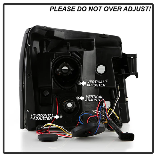 Fits ( Spyder Signature ) Cadillac Escalade 02-03 Projector Headlights - Halogen Model Only ( Not Compatible With Xenon/HID Model ) - LED Halo - DRL - Smoke - High H1 (Included) - Low H7 (Included) - Image 4