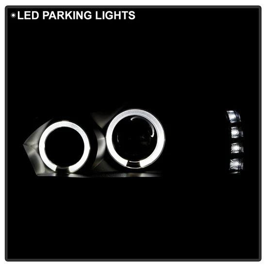 Fits ( Spyder Signature ) Chevy Malibu 04-07 Projector Headlights - LED Halo - LED ( Replaceable LEDs ) - Black - High H1 (Included) - Low H1 (Included) - Image 9