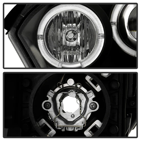 Fits ( Spyder Signature ) Chevy Malibu 04-07 Projector Headlights - LED Halo - LED ( Replaceable LEDs ) - Black - High H1 (Included) - Low H1 (Included) - Image 6