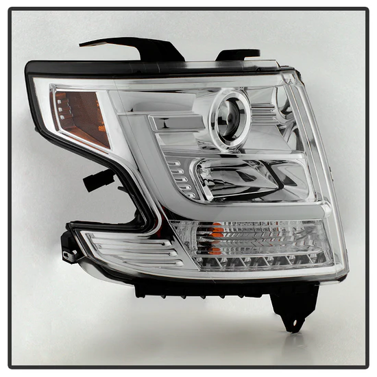 Fits ( Spyder Signature ) Chevy Tahoe / Suburban 2015 -2018 Projector Headlights - DRL LED - Chrome - Image 10