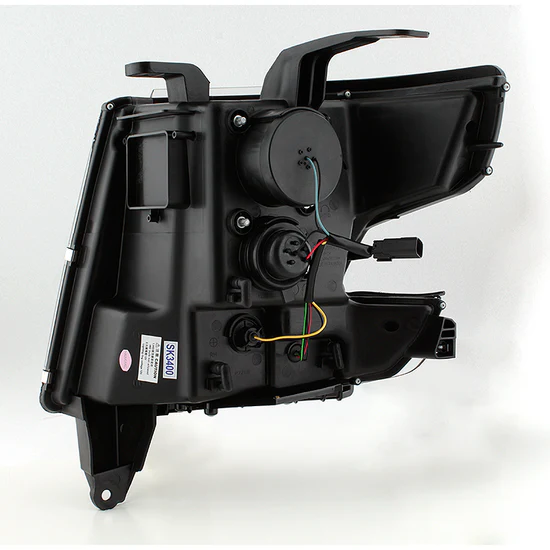 Fits ( Spyder Signature ) Chevy Tahoe / Suburban 2015 -2018 Projector Headlights - DRL LED - Chrome - Image 9