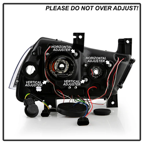 Fits ( Spyder Signature ) Dodge Charger 11-14 Projector Headlights - Halogen Model Only ( Not Compatible With Xenon/HID Model ) - Light Tube DRL - Black - High H1 (Included) - Low H7 (Included) - Image 4