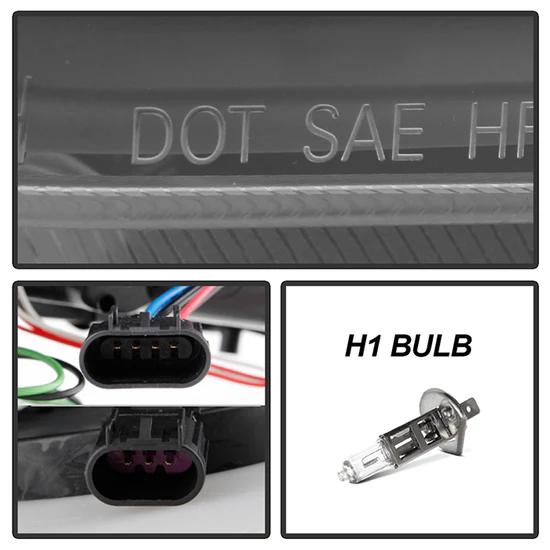 Fits ( Spyder Signature ) Dodge Charger 11-14 Projector Headlights - Xenon/HID Model Only (Not Compatible With Halogen Model ) - Light Tube DRL - Black - High H1 (Included) - Low D3S (Not Included) - Image 5