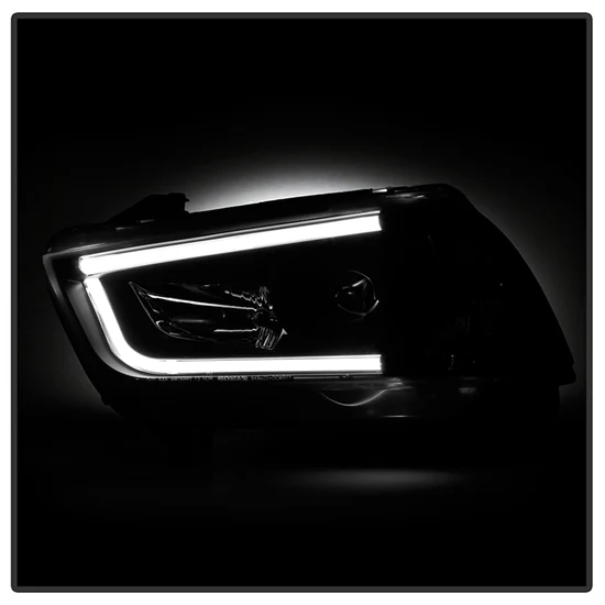 Fits ( Spyder Signature ) Dodge Charger 11-14 Projector Headlights - Xenon/HID Model Only (Not Compatible With Halogen Model ) - Light Tube DRL - Black - High H1 (Included) - Low D3S (Not Included) - Image 3
