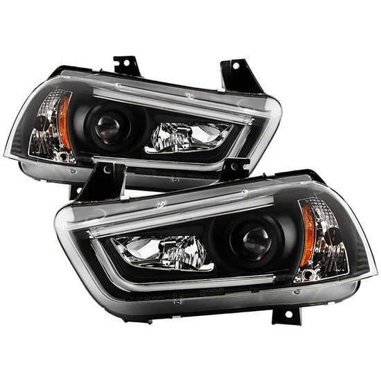 Fits ( Spyder Platinum ) Dodge Charger 2011-2014 Factory Halogen Model Only ( Not Compatible With Factory Xenon/HID Model ) High-Power LED Module ( Low Beam ) Equipped Headlights - LED Light Tube Parking Lights