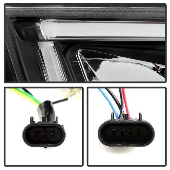 Fits ( Spyder Platinum ) Dodge Charger 2011-2014 Factory Halogen Model Only ( Not Compatible With Factory Xenon/HID Model ) High-Power LED Module ( Low Beam ) Equipped Headlights - LED Light Tube Parking Lights - Image 3