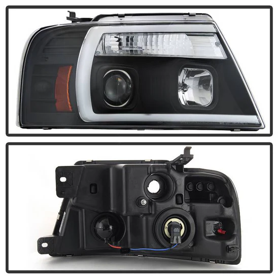 Fits ( Spyder Signature ) Ford F150 04-08 Light Bar Projector Headlights - Black - Image 9