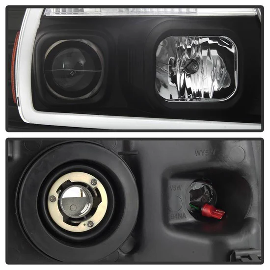 Fits ( Spyder Signature ) Ford F150 04-08 Light Bar Projector Headlights - Black - Image 8