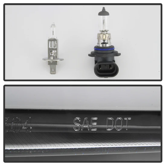 Fits ( Spyder Signature ) Ford F150 04-08 Light Bar Projector Headlights - Black - Image 4