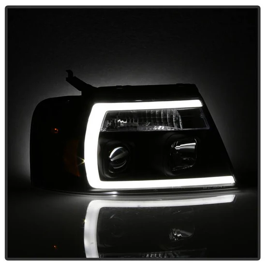 Fits ( Spyder Signature ) Ford F150 04-08 Light Bar Projector Headlights - Black - Image 7