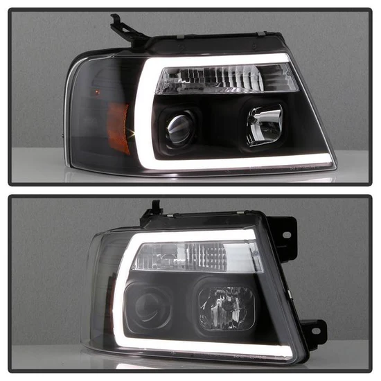 Fits ( Spyder Signature ) Ford F150 04-08 Light Bar Projector Headlights - Black - Image 5