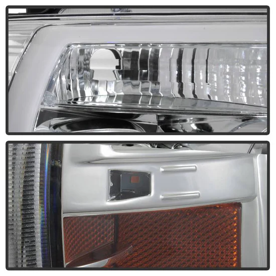 Fits ( Spyder Signature ) Ford F150 04-08 Light Bar Projector Headlights - Chrome - Image 6