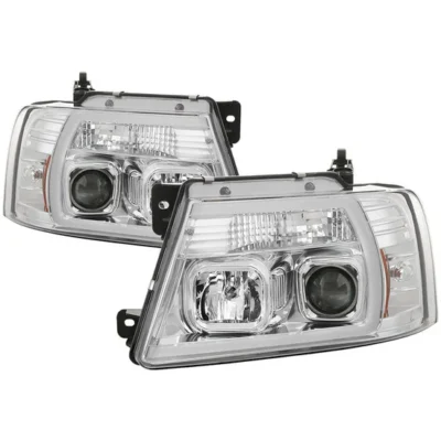 Fits ( Spyder Signature ) Ford F150 04-08 Light Bar Projector Headlights - Chrome