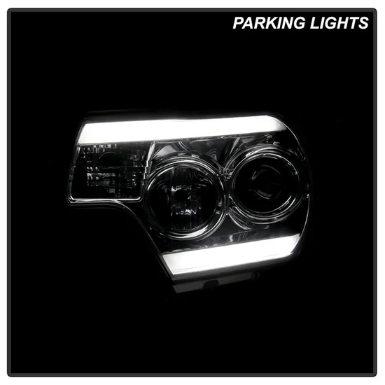 Fits ( Spyder Signature ) Toyota Tacoma 12-15 Projector Headlights - Light Bar DRL - Chrome - Image 7