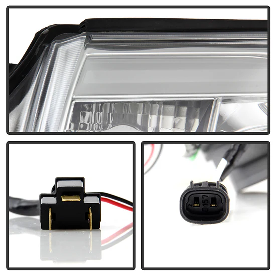 Fits ( Spyder Signature ) Toyota Tacoma 12-15 Projector Headlights - Light Bar DRL - Chrome - Image 4