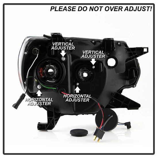 Fits ( Spyder Signature ) Toyota Tacoma 12-15 Projector Headlights - Light Bar DRL - Chrome - Image 3