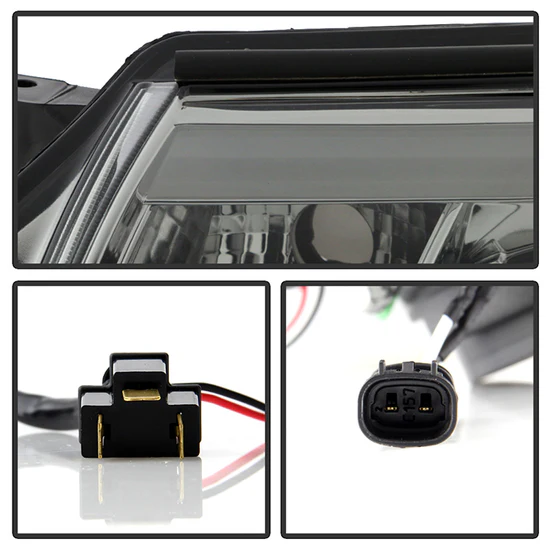 Fits ( Spyder Signature ) Toyota Tacoma 12-15 Projector Headlights - Light Bar DRL - Smoke - Image 5