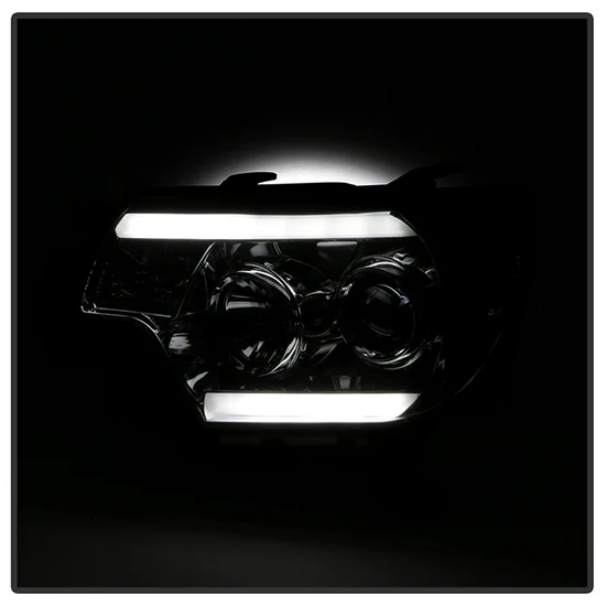 Fits ( Spyder Signature ) Toyota Tacoma 12-15 Projector Headlights - Light Bar DRL - Smoke - Image 3