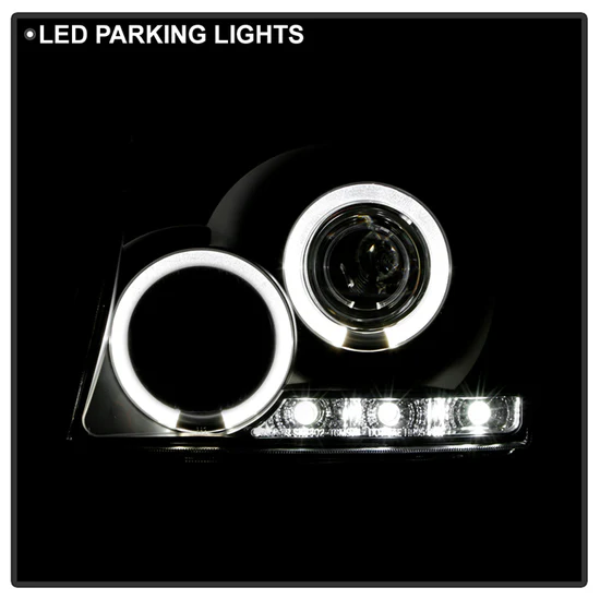 Fits ( Spyder Signature ) Toyota Tacoma 97-00 Projector Headlights - LED Halo - LED ( Replaceable LEDs ) - Black - High H1 (Included) - Low H1 (Included) - Image 5