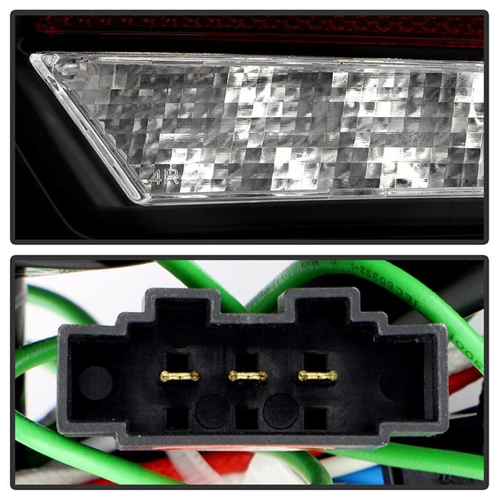 Fits ( Spyder ) Audi A3 2003 - 2008 Full LED Tail Lights - Brake: LED (Included) - Parking: LED (Included) - Turn Signal: LED (Included) - Reverse: LED (Included) - Black - Image 9