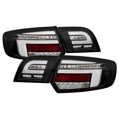 Fits ( Spyder ) Audi A3 2003 - 2008 Full LED Tail Lights - Brake: LED (Included) - Parking: LED (Included) - Turn Signal: LED (Included) - Reverse: LED (Included) - Black