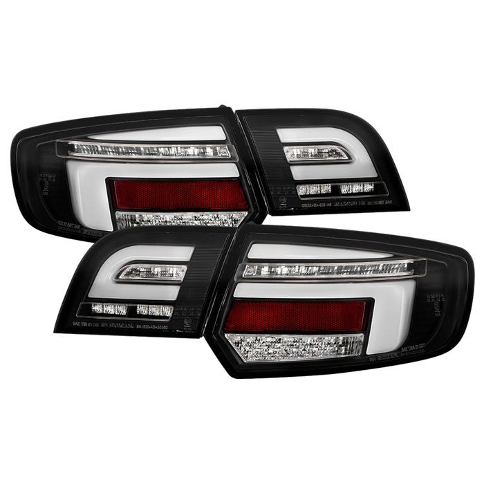 Fits ( Spyder ) Audi A3 2003 - 2008 Full LED Tail Lights - Brake: LED (Included) - Parking: LED (Included) - Turn Signal: LED (Included) - Reverse: LED (Included) - Black
