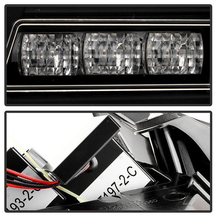 Fits ( Spyder ) Audi A3 2009 - 2013 Full LED Tail Lights - Brake: LED (Included) - Parking: LED (Included) - Turn Signal: LED (Included) - Reverse: LED (Included) - Black - Image 7