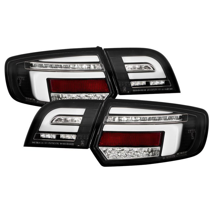 Fits ( Spyder ) Audi A3 2009 - 2013 Full LED Tail Lights - Brake: LED (Included) - Parking: LED (Included) - Turn Signal: LED (Included) - Reverse: LED (Included) - Black