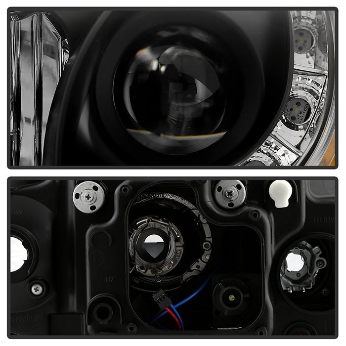 Fits ( Spyder Signature ) Audi A3 06-08 Projector Headlights - Halogen Model Only ( Not Compatible With Xenon/HID Model ) - DRL - Black - High H1 (Included) - Low H7 (Included) - Image 8