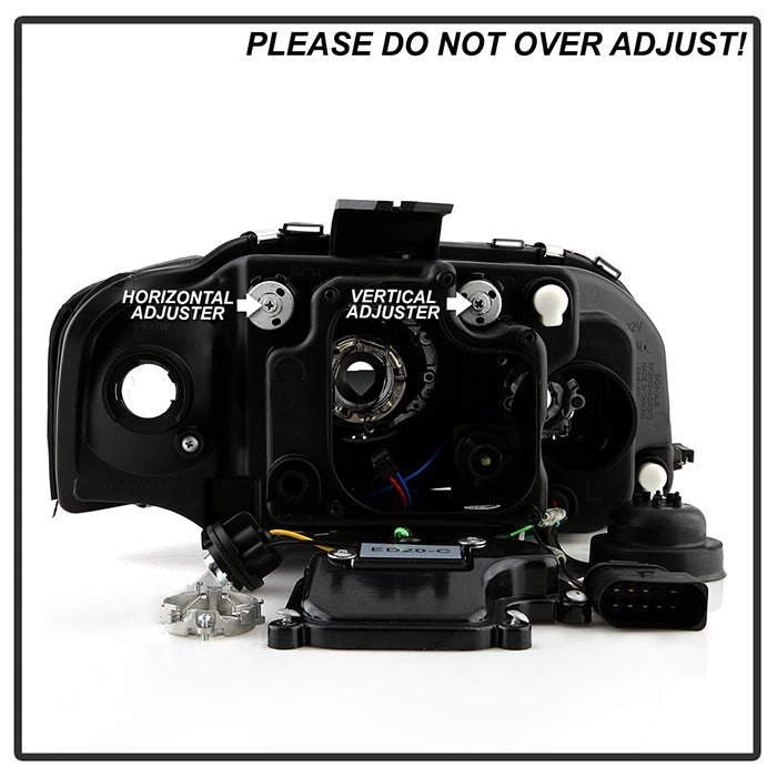 Fits ( Spyder Signature ) Audi A3 06-08 Projector Headlights - Halogen Model Only ( Not Compatible With Xenon/HID Model ) - DRL - Black - High H1 (Included) - Low H7 (Included) - Image 4