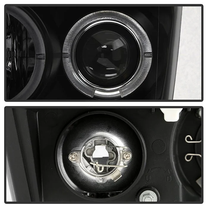 Fits ( Spyder Signature ) Ford F250/350/450 Super Duty 08-10 Projector Headlights - LED Halo - LED ( Replaceable LEDs ) - Black Smoke - High H1 (Included) - Low H1 (Included) - Image 6