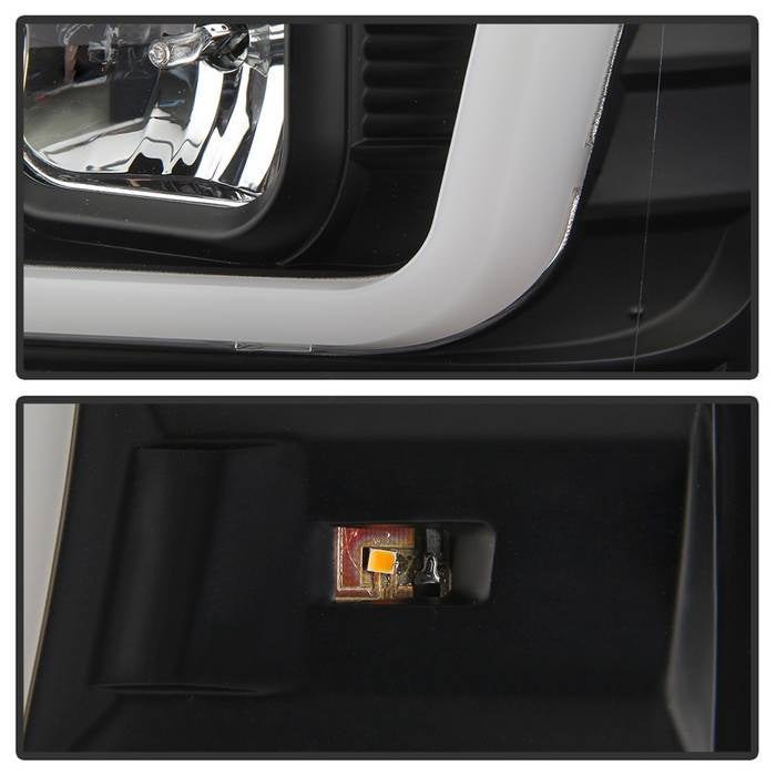 Fits ( Spyder Signature ) Ford F250/350/450 Super Duty 08-10 Version 2 Projector Headlights - Switch Back Light Bar - Low Beam-H7(Included) ; High Beam-H1(Included) ; Signal-2157NA(Not Included) - Black - Image 7