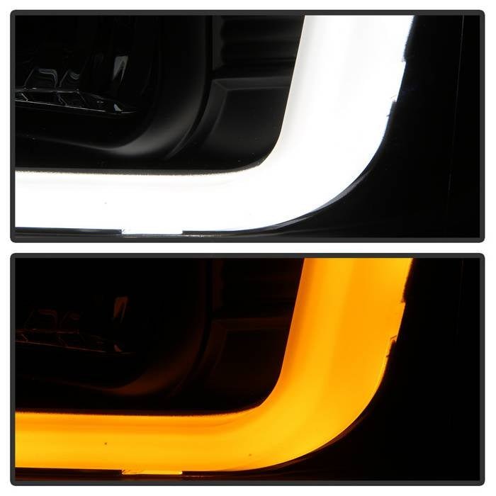 Fits ( Spyder Signature ) Ford F250/350/450 Super Duty 08-10 Version 2 Projector Headlights - Switch Back Light Bar - Low Beam-H7(Included) ; High Beam-H1(Included) ; Signal-2157NA(Not Included) - Black - Image 3