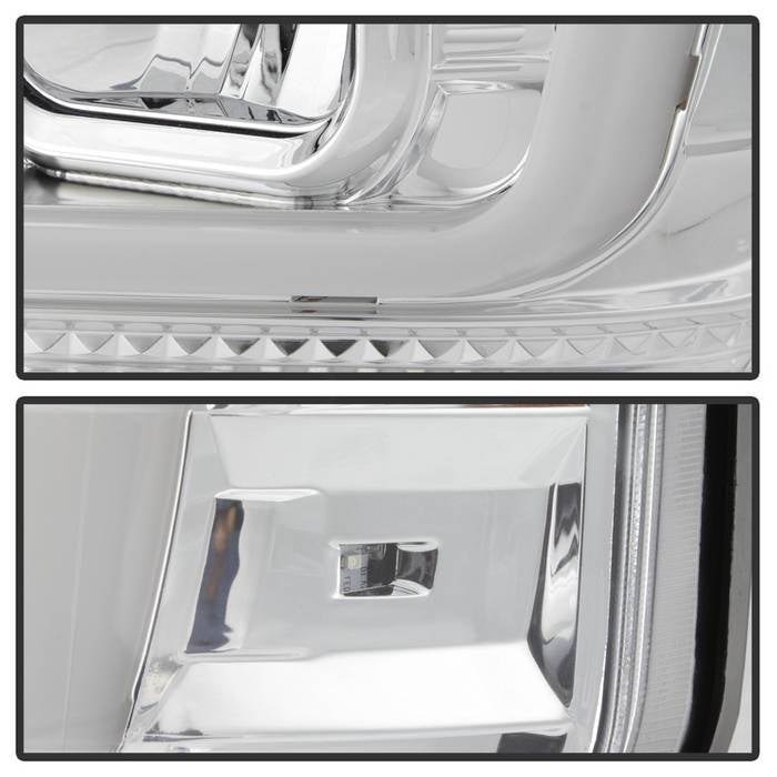 Fits ( Spyder Signature ) Ford F250/350/450 Super Duty 08-10 Version 2 Projector Headlights - Switch Back Light Bar - Low Beam-H7(Included) ; High Beam-H1(Included) ; Signal-2157NA(Not Included) - Chrome - Image 8