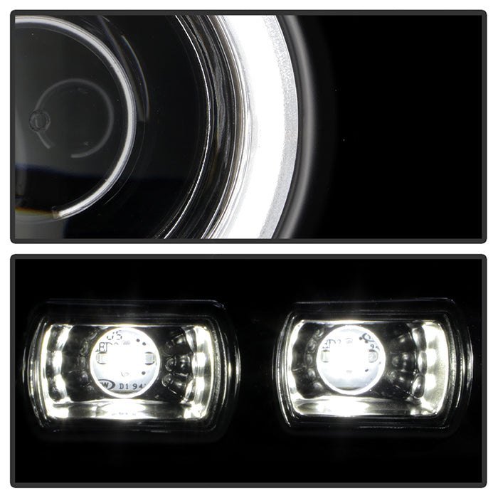Fits ( Spyder Signature ) Ford F-250/F-350/F450 Super Duty 11-16 Projector Headlights - CCFL Halo - DRL - Black - High H1 (Included) - Low 9006 (included) - Image 10